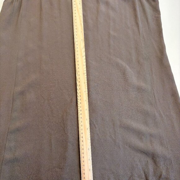 Eileen Fisher 100% Silk Georgette Shell Tank Top Taupe Small - Picture 7 of 7